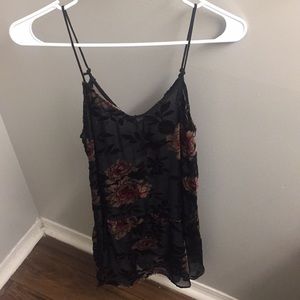 Black floral dress